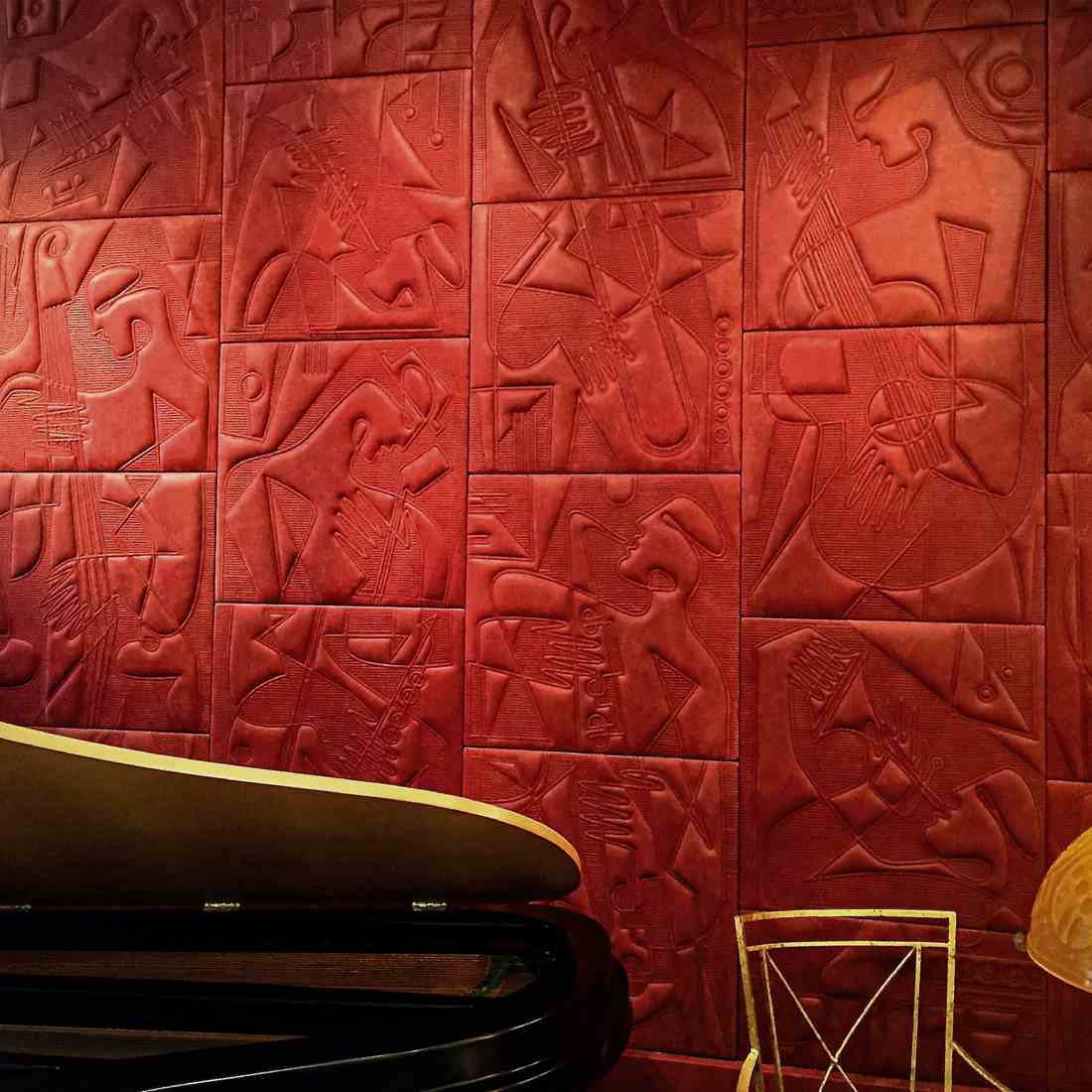 Paul Wearing: Nubuck Jazz Wall Installation