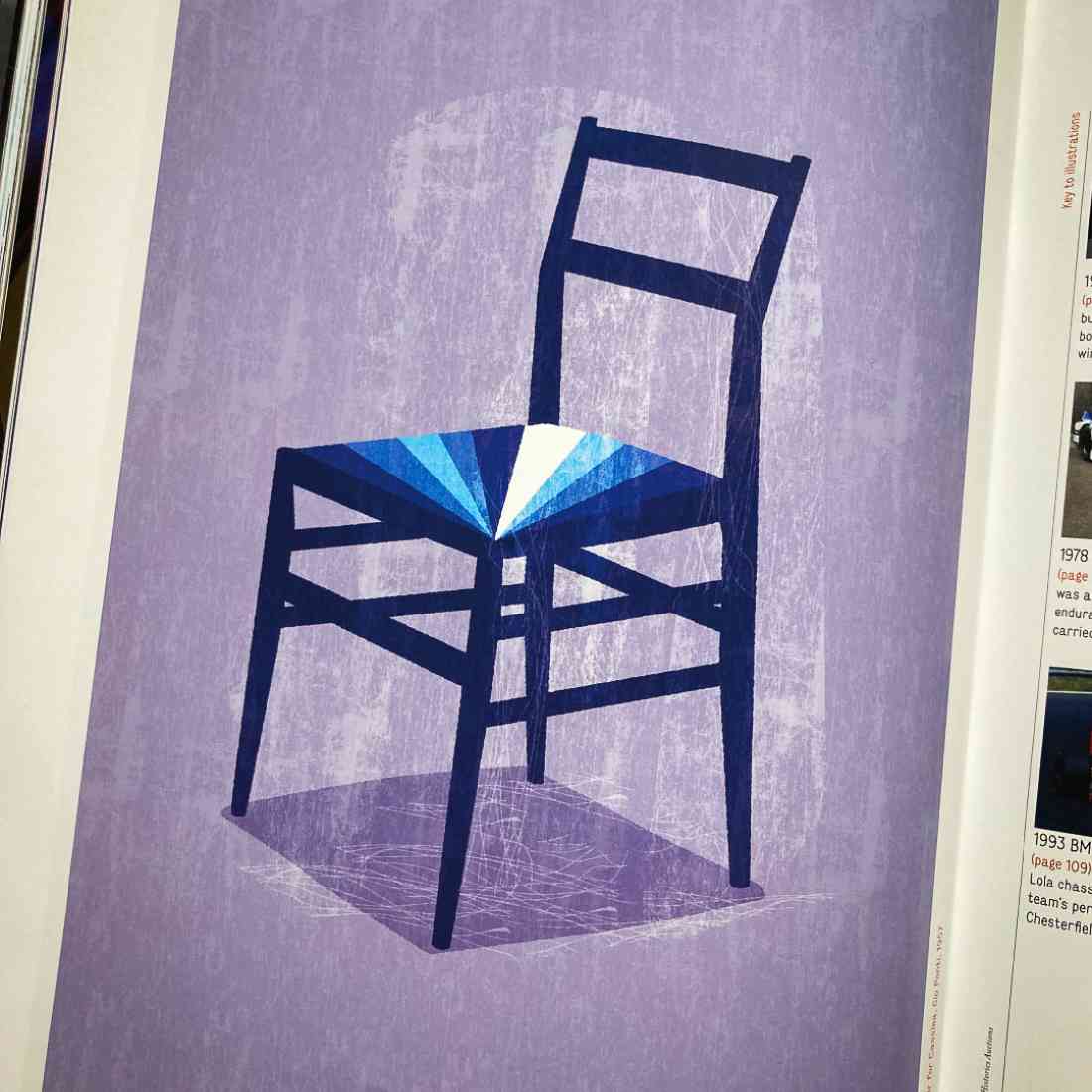 Paul Wearing: Supperleggera Chair. Fiat Blue